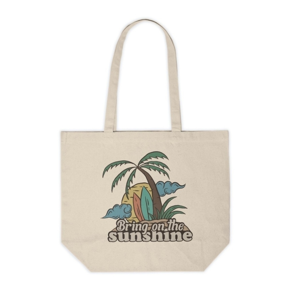 Bring On The Sunshine Custom Canvas Tote Bag